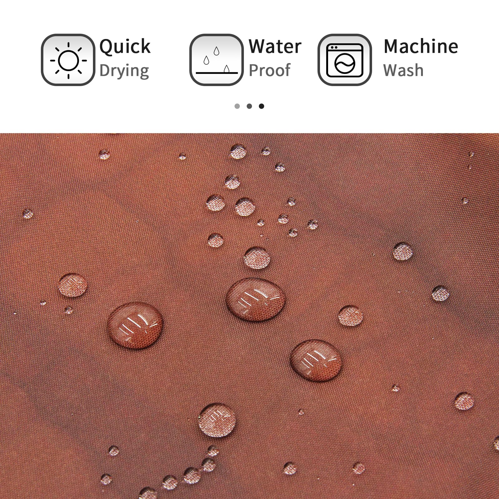 Gibelle Small Stall Shower Curtain 36 X 72, Half Narrow Brown Fabric Shower Curtain Set With Hooks, Cool Glass Texture And Vinta